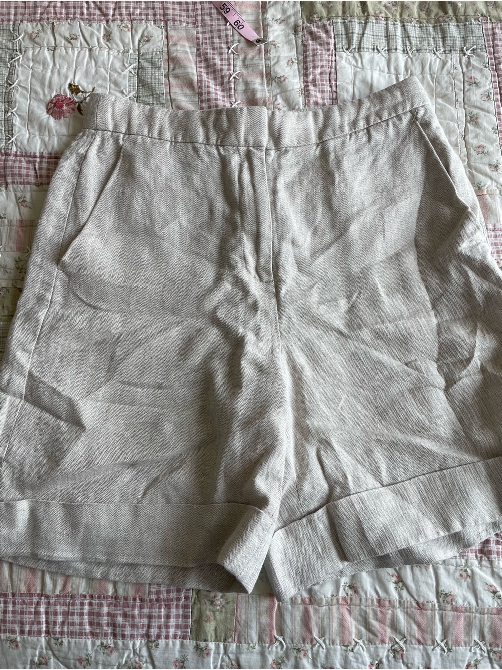 J. Crew Cream Herringbone Skirt/Bottom - Size 2 - Picture 3 of 5